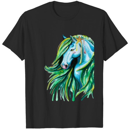 Discover Watercolor Kelpie Horse T-shirt