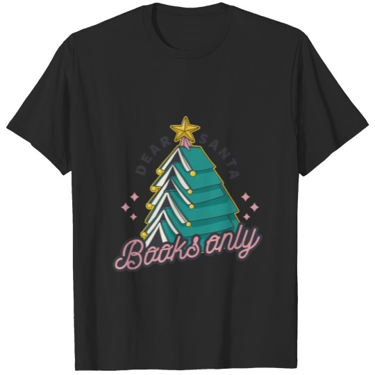 Discover FUNNY CHRISTMAS BOOKTREE T-shirt