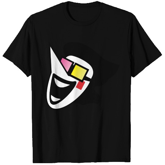 Spamton Laughing Face - Deltarune sticker T-shirt