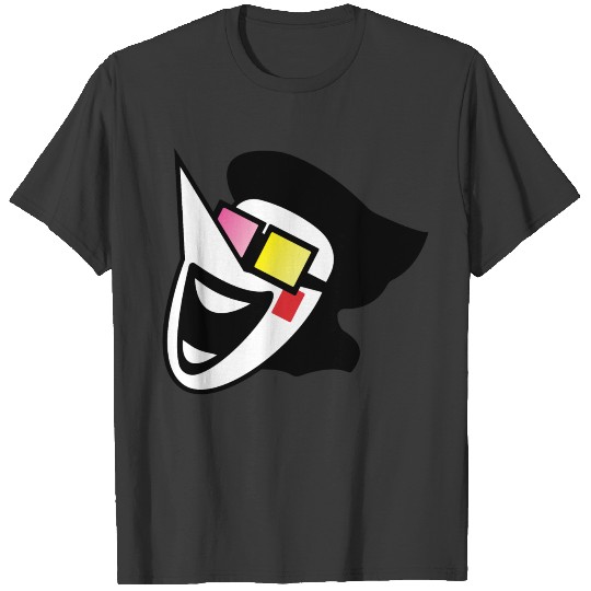 Spamton Laughing Face - Deltarune sticker T-shirt