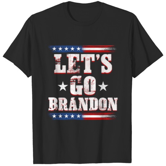Discover Lets Go Brandon Flag Sunglasses Funny Anti Bien T-shirt