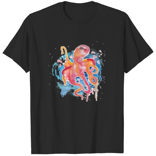 Discover Octopus ocean sea diving gift unterwater T-shirt