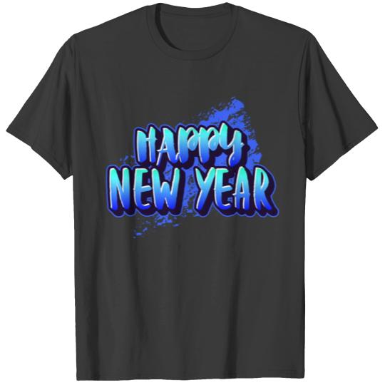 Happy New Year Graffiti Urban T-shirt