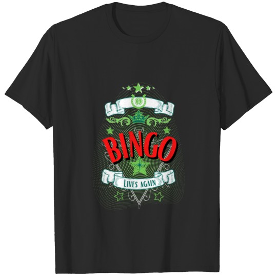 Discover bingo game player design T-shirt
