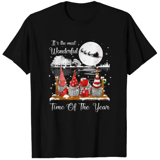 Merry Christmas Wonderful Time Gnomes T-shirt