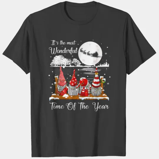 Merry Christmas Wonderful Time Gnomes T-shirt