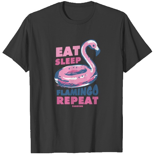 Eat Sleep Flamingo Repeat T-shirt