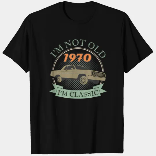 1970 Year Of Birth Oldtimer Lowrider Saying Gift T-shirt