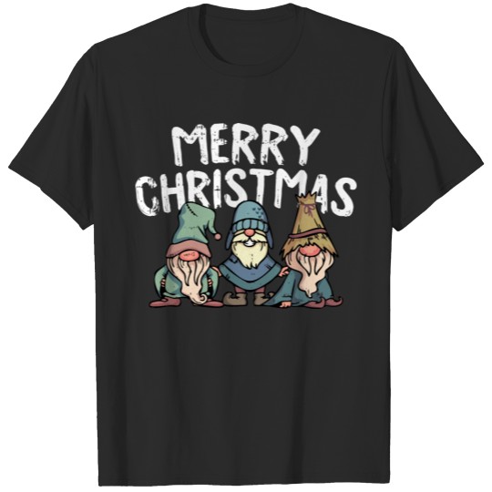 Discover Merry Christmas Gnome Garden Winter Holiday Cool X T-shirt