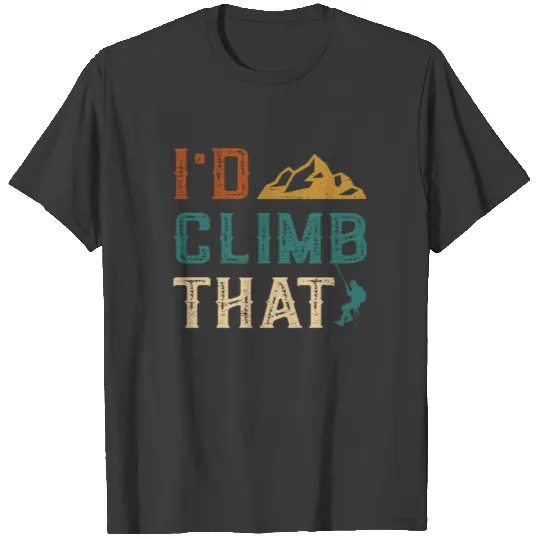 Rock Climbing Mountain Climber Bouldering T-shirt