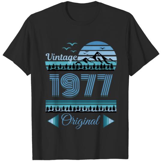Discover vintage original bleu créé en 1977 T-shirt
