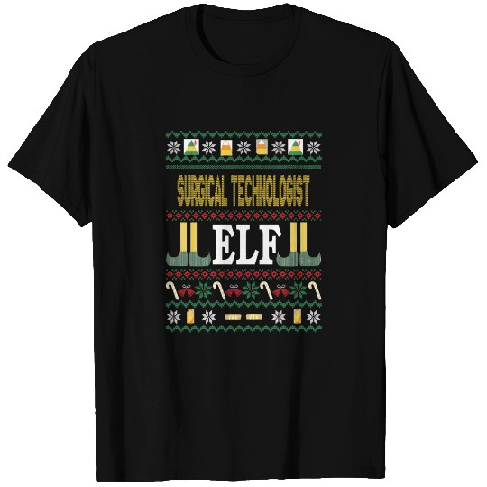 Surgical Technologist Elf Funny Christmas Gift T-shirt