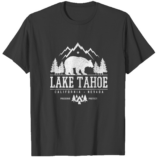 Lake Tahoe California Bear Mountains Nature T-shirt