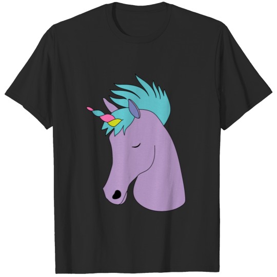 Discover Floating Unicorn Face T-shirt