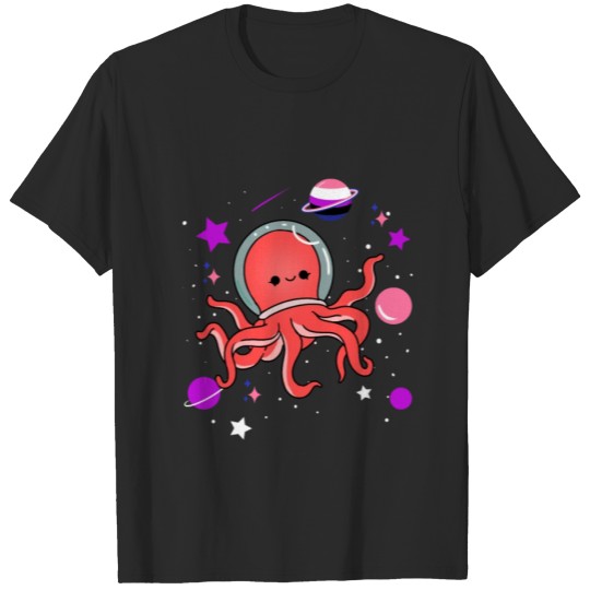 Discover Genderfluid Octopus In Space Genderfluid Pride T-shirt