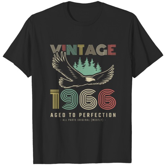Discover 1966 Vintage born in Retro age Birthday gift idea T-shirt
