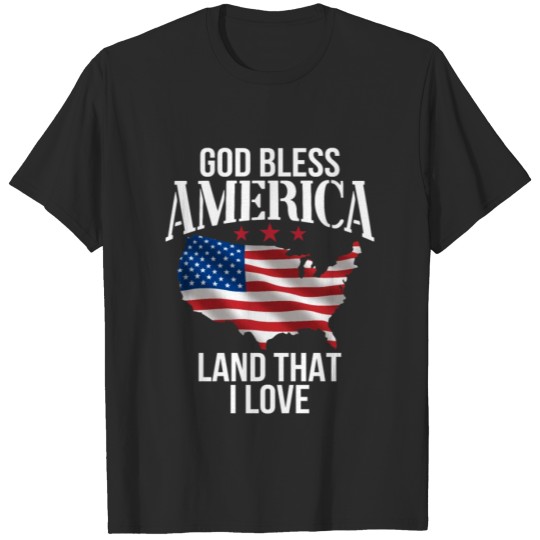 Discover American Map Land That I Love Patrioticic T-shirt