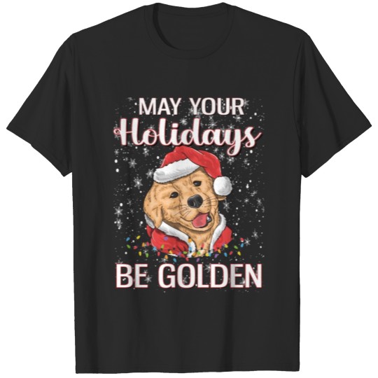 Discover Golden Retriever Christmas 2022 Golden Xmas Gift T-shirt