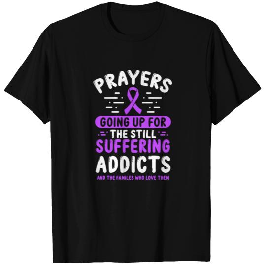 Purple Ribbon Prayers for the Overdose Awareness T-shirt