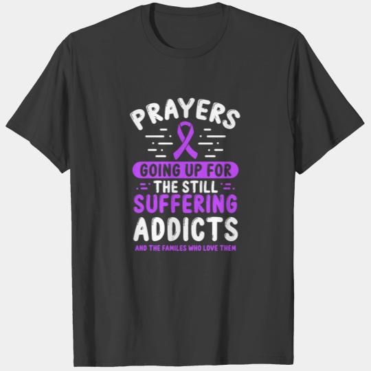 Purple Ribbon Prayers for the Overdose Awareness T-shirt