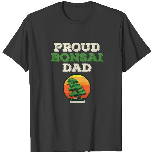 Bonsai Dad Tree Sunset Miniature Plants Trees Japa T-shirt