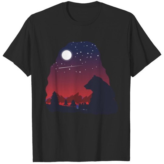 Discover Bear night T-shirt
