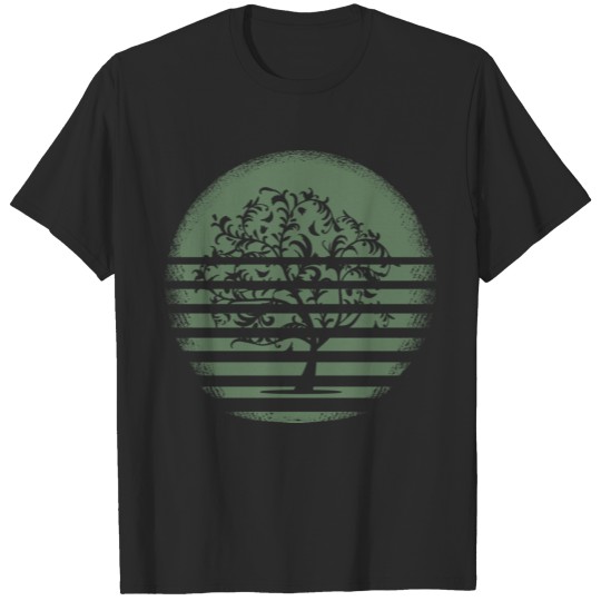 Discover Deciduous Tree Green Sunset Sunset T-shirt