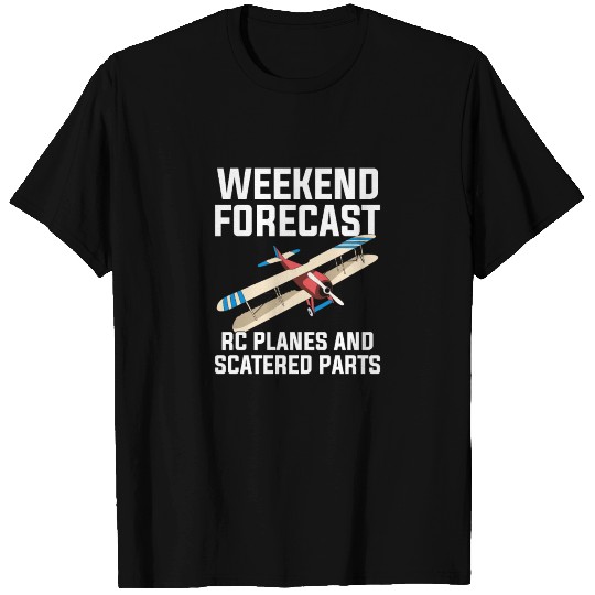 weekend forecast model airplane, rc plane T-shirt