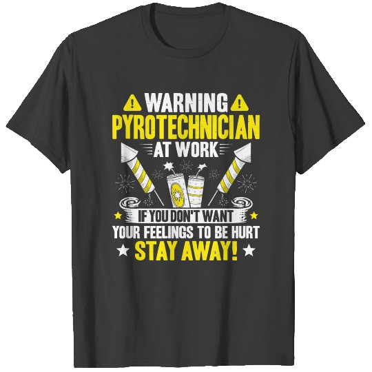 Pyrotechnician Fireworks Pyrotechnist Pyrotechnics T-shirt