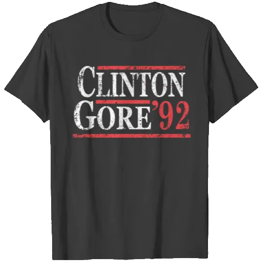 Vintage Bill Clinton Al Gore 1992 T-shirt