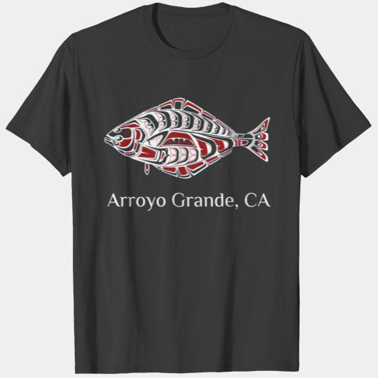Arroyo Grande California Halibut Pnw Native Americ T-shirt