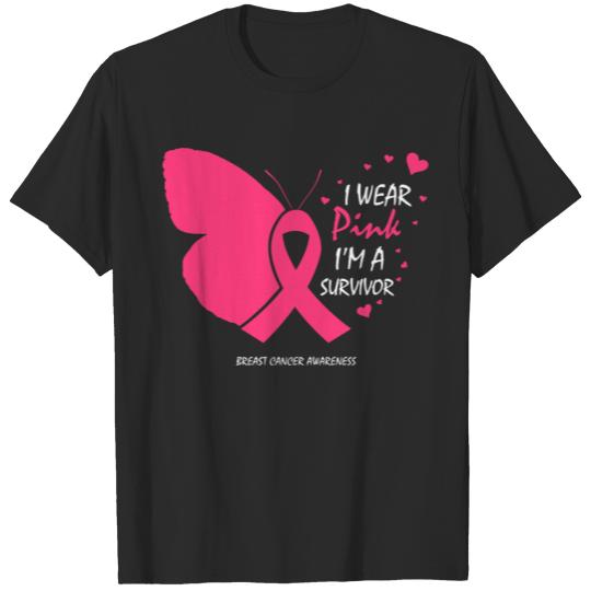 Cancer Free Wear Pink Survivor Gifts Breast Cancer T-shirt