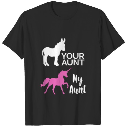 Discover Your aunt my Aunt Funny Unicorn Auntie tShirt T-shirt