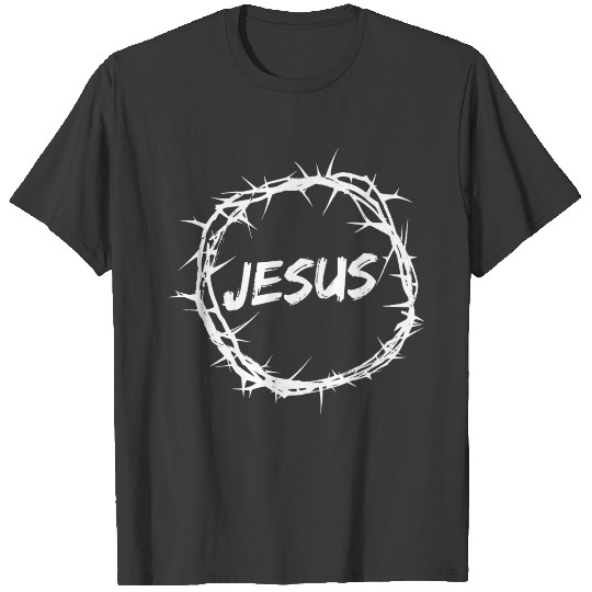 Jesus Crown of Thorns Design for Jesus Believers T-shirt
