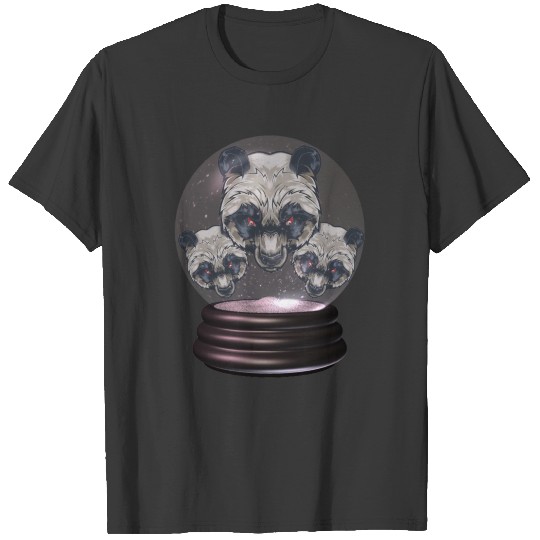 panda inside the crystal T-shirt