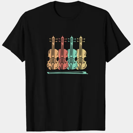 Violin Violinist Violin Retro T-shirt