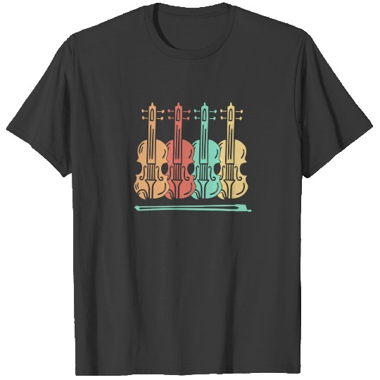 Violin Violinist Violin Retro T-shirt
