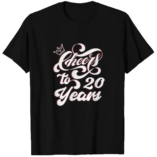 Work Anniversary Cheers To 20 Years T-shirt