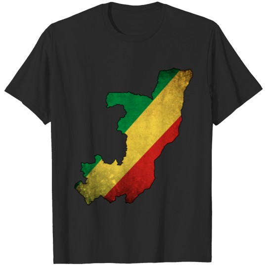 Discover Congo Flag Map T-shirt