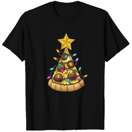 Christmas Pizza Christmas Lights T-shirt