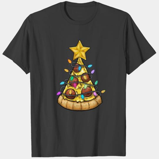 Christmas Pizza Christmas Lights T-shirt