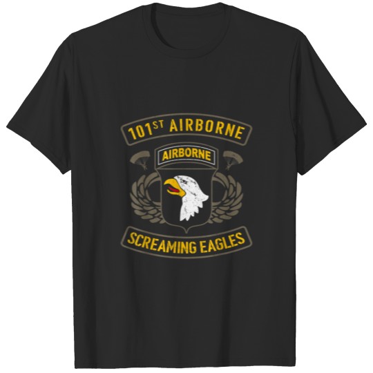 Discover 101st airborne paratrooper us army veteran vintage T-shirt