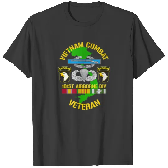 101st airborne division vietnam combat veteran T-shirt
