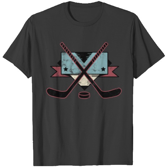Hockey Vintage Retro T-shirt