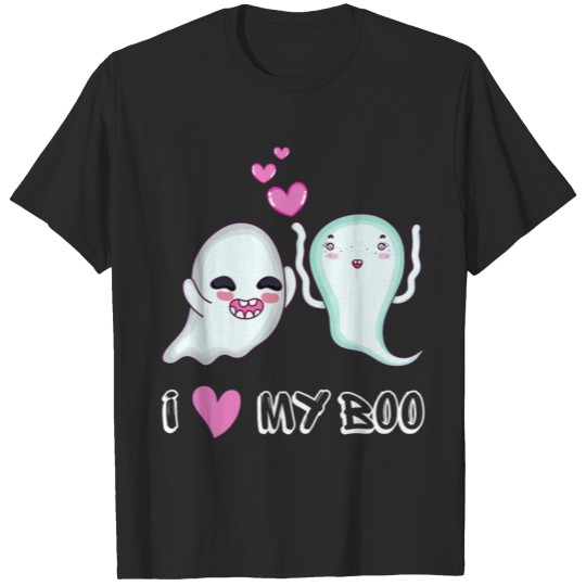 Discover Halloween Ghost My Boo Couple T Shirt T-shirt
