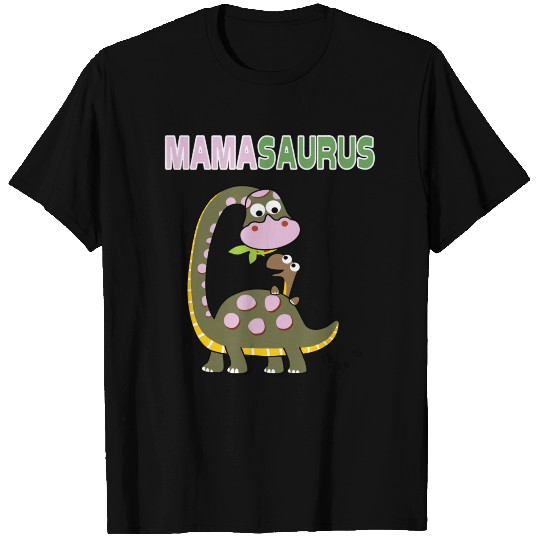 Mamasaurus Mom And Little Dinosaur T-shirt