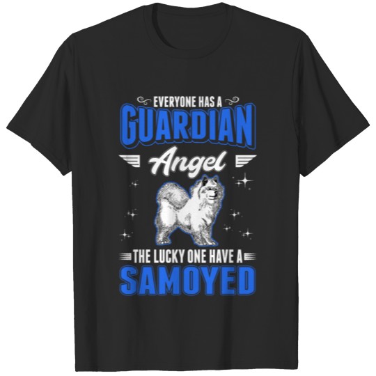 Discover Samoyed Guardian Angel Sled Dog T-shirt