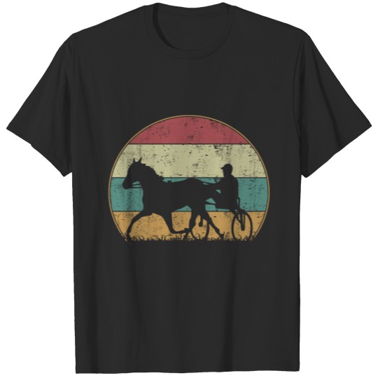 Discover Harness Horse Racing Cart Vintage Style Fan Owner T-shirt