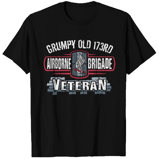 Army 173Rd Airborne Brigade Combat Team Grumpy Old T-shirt