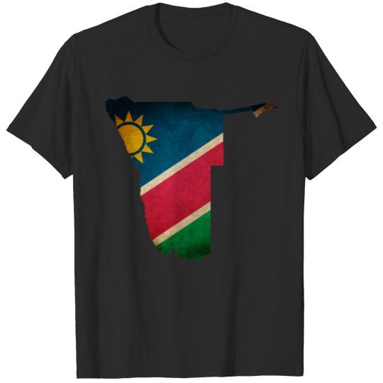 Discover Namibia Flag Map T-shirt